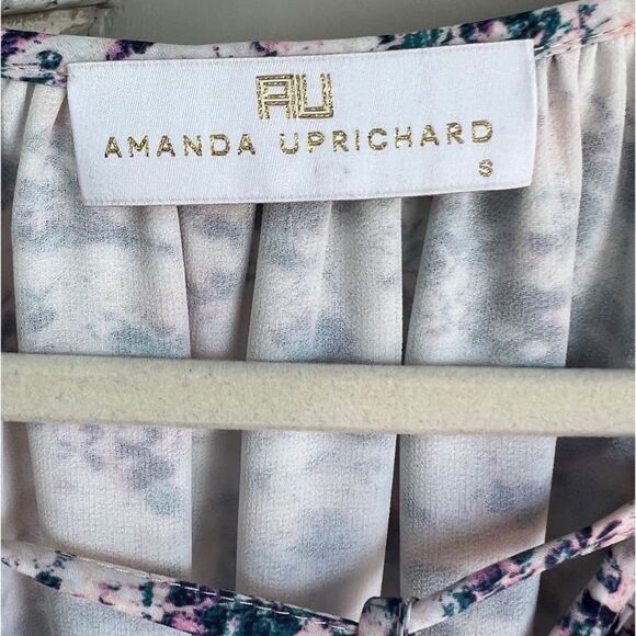 Amanda Uprichard Cold Shoulder Ora Dress Pink Purple Blue Sz Small MSRP $220 - Picture 6 of 11